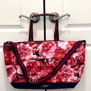 Victoria Secret Tote Bag with Handle and Expandable Carrying Strap
